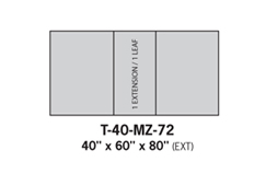 Dining tables T-40-MZ-72