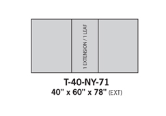 Dining tables T-40-NY-71