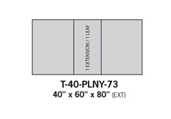 Dining tables T-40-PLNY-73