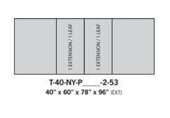 Dining tables T-40-NY-P___-2-53