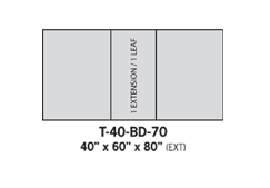 Dining tables T-40-BD