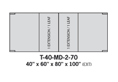 Dining tables T-40-MD2