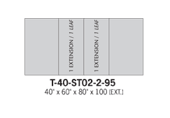 Dining tables T-40-ST02-2